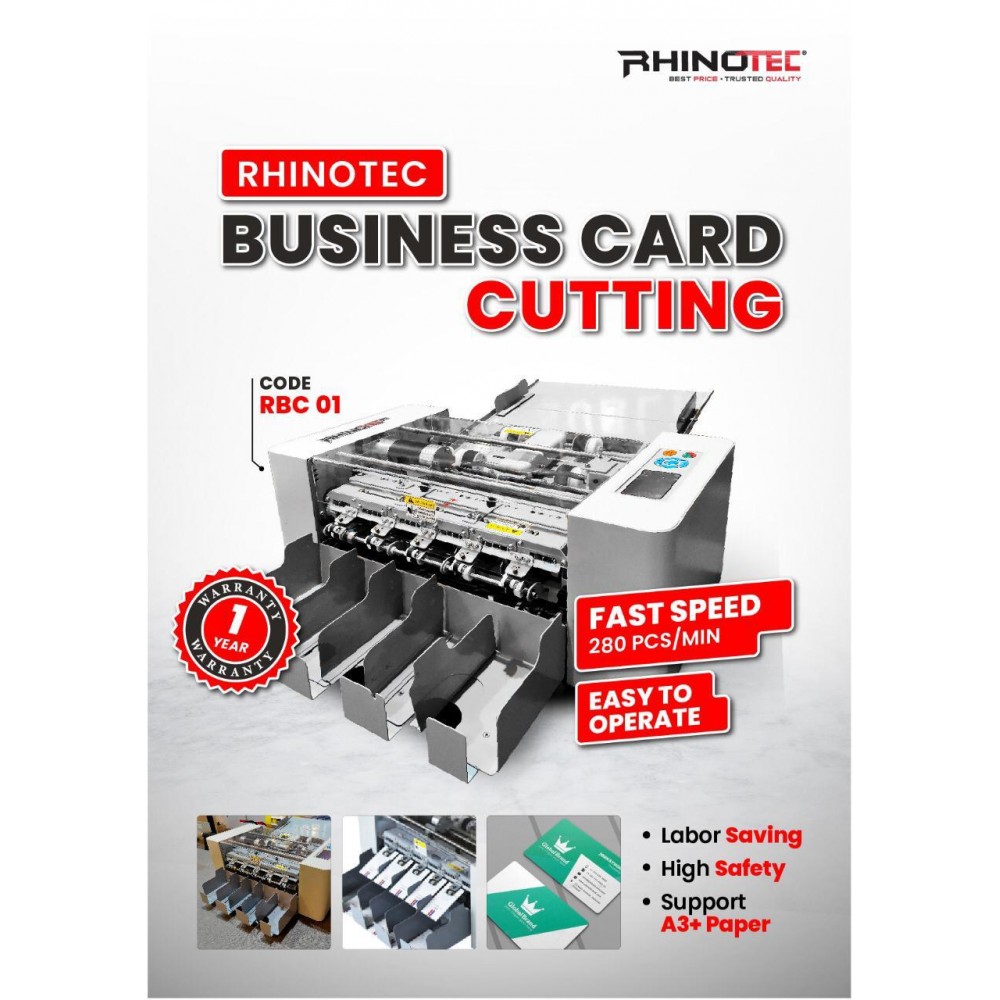 Rhinotec Mesin Cutting Cutting Kartu Nama Business Card Multifungsi